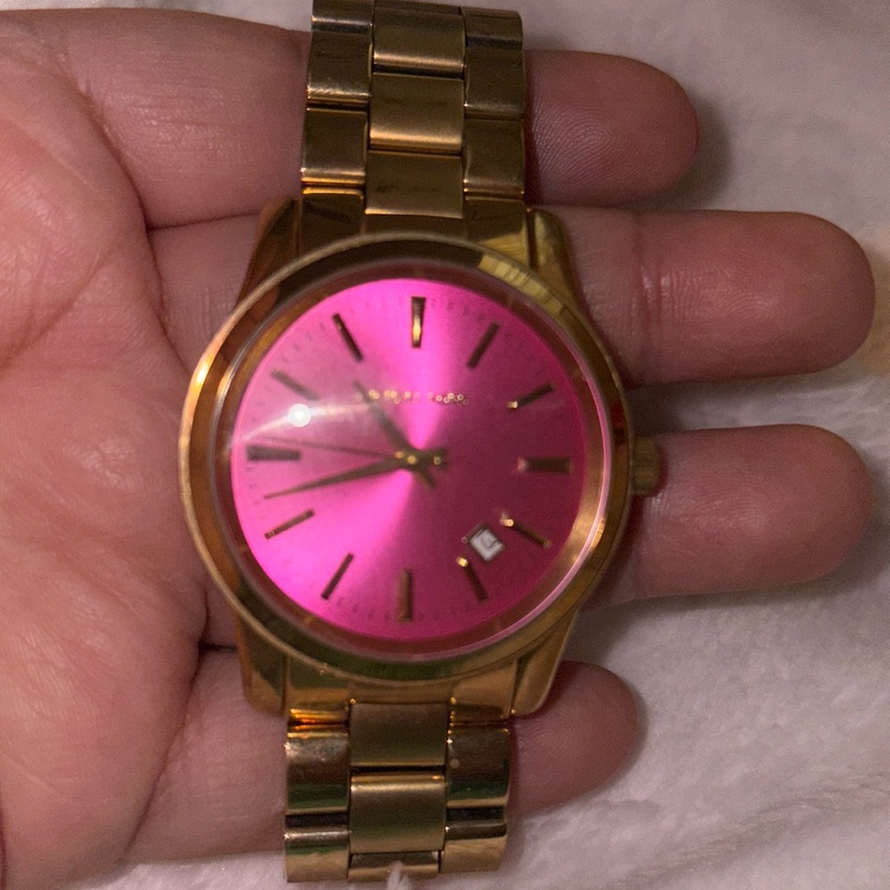 Pink Face MK watch